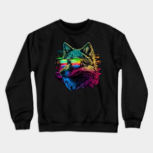 RGB Wolf or is it a German shepherd dog :P ? Crewneck Sweatshirt